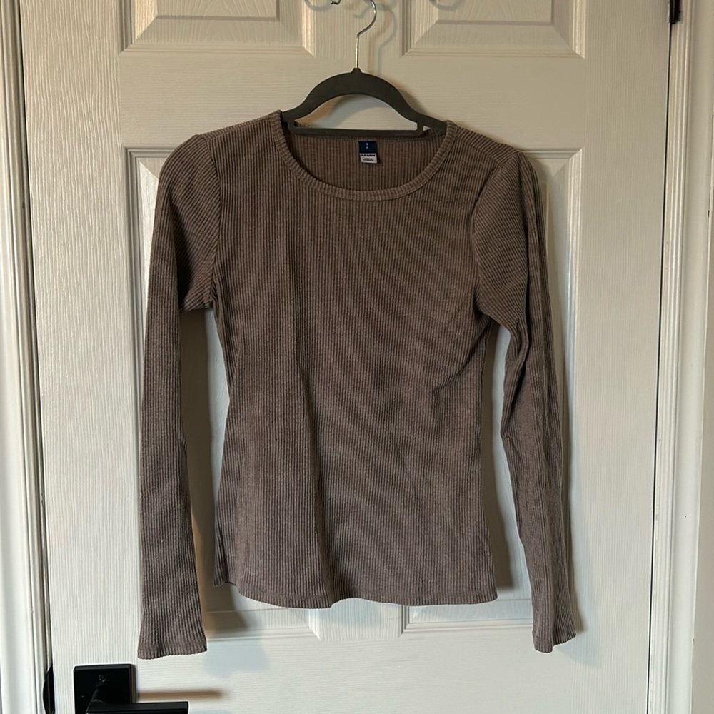 Old Navy Plush Rib Knit Long Sleeve